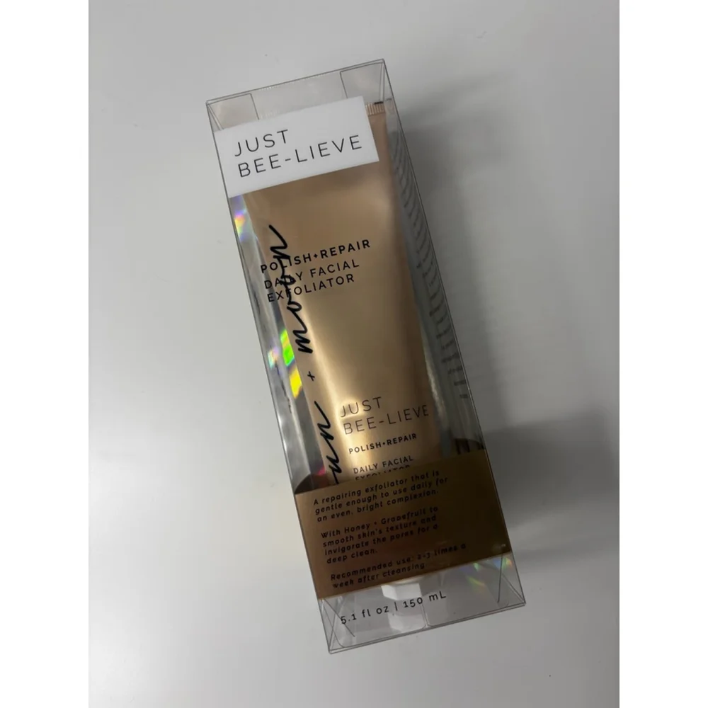 Sun + Moon Daily Facial Exfoliator 5.1 fl oz Beige New In Box